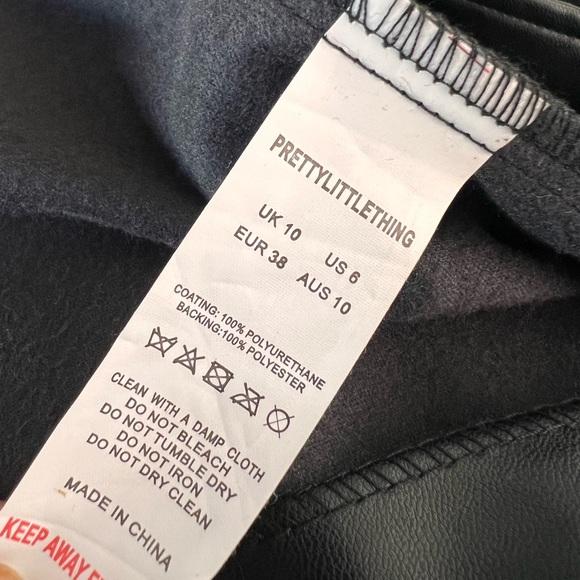 Faux Leather Blazer Size 6 - Picture 5 of 6